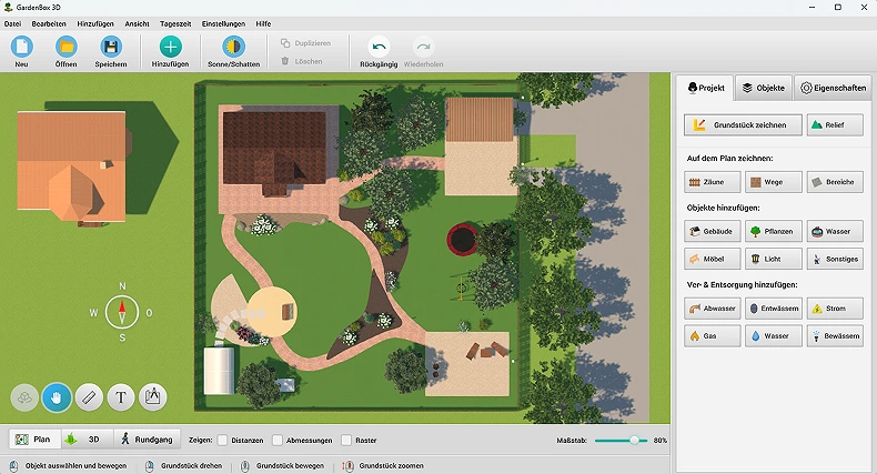 Screenshot von GardenBox 3D in 2D