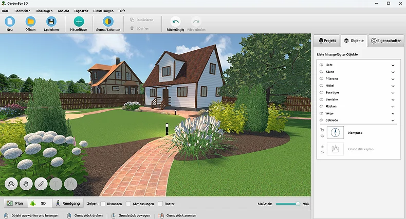 Screenshot von GardenBox 3D in 3D