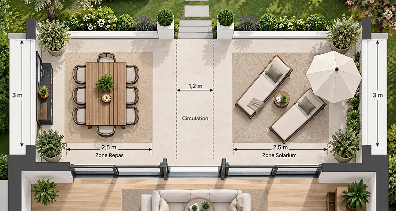 Comment planifier différentes zones fonctionnelles