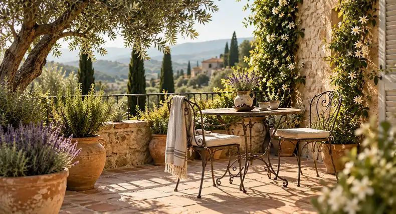 Une terrasse de style provençal
