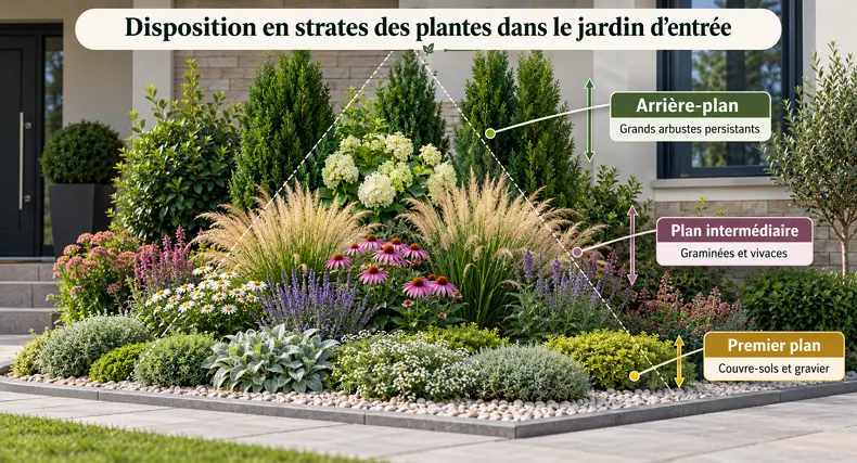 Comment disposer les plantes du parterre en strates