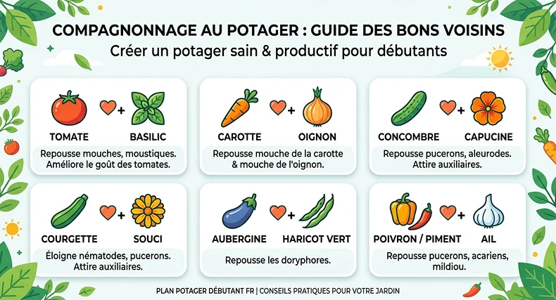 Exemples de plantes qui se marient bien ensemble