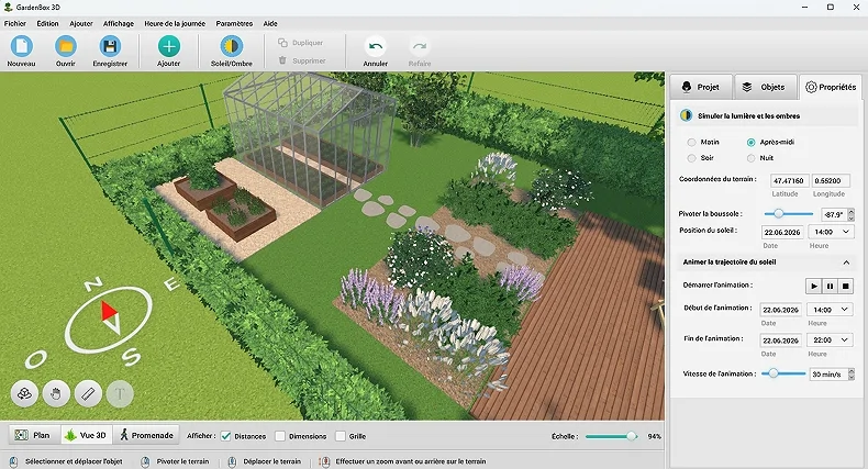 Modelez l'insolation de votre potager avec GardenBox 3D