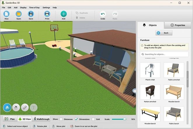 Browse the libraries ands select interactive objects for your project