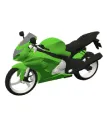 Green motorcycle