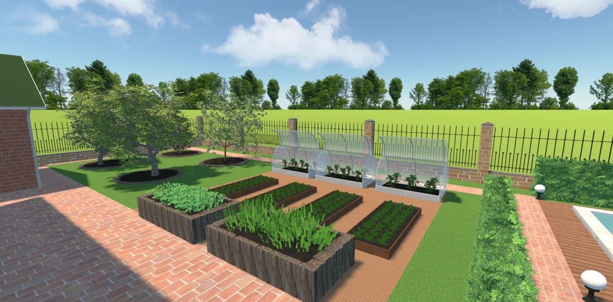 Garden and vegetable beds