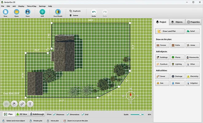 Landscape plan drawing