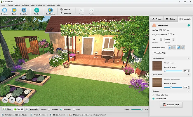 Modification de la taille et de la texture des éléments