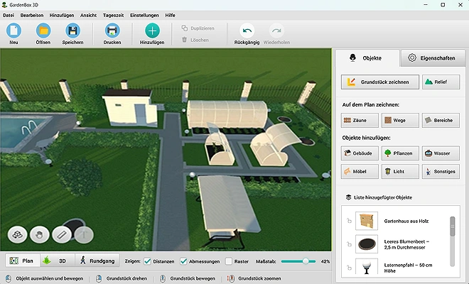 Erkunden Sie Ihr Projekt in 3D und exportieren Sie die finale Darstellung