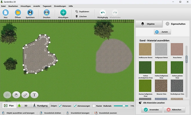 Erstellen Sie den Bereich für den Gemüsegarten