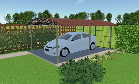 Pergola à claire-voie