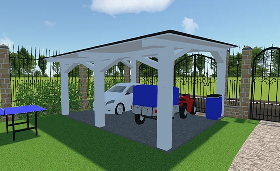 Tonnelle métallique ornée de plantes grimpantes