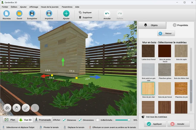 Choisissez un modèle d'abri de jardin et personnalisez-le