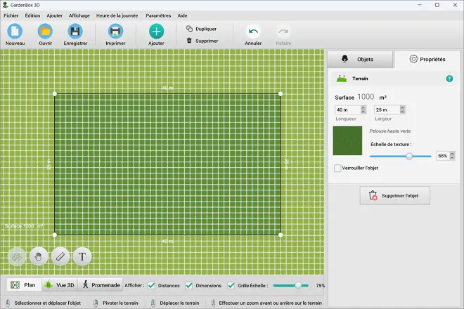 Dessinez le plan de votre parcelle