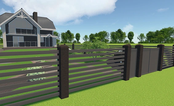 Clôture horizontale