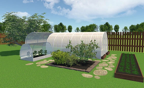 Buissons et pas japonais